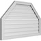 Ekena Millwork Octagonal Top Surface Mount PVC Gable Vent w/ 2"W x 1-1/2"P Brickmould Frame, 42"W x 26"H GVPOT42X2602SF - alternate 2